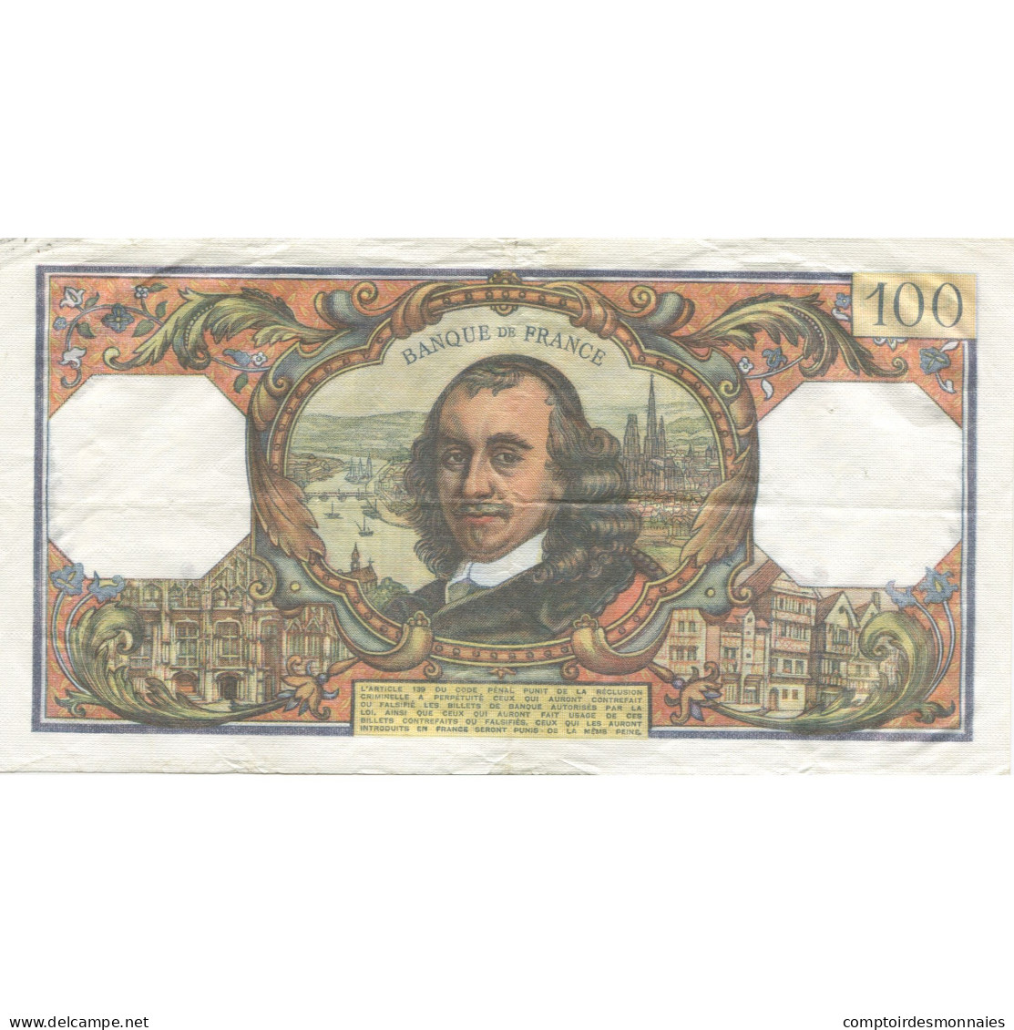 France, 100 Francs, Corneille, 1977, 1977-09-01, TTB+, Fayette:65.59, KM:149f - 100 F 1964-1979 ''Corneille''