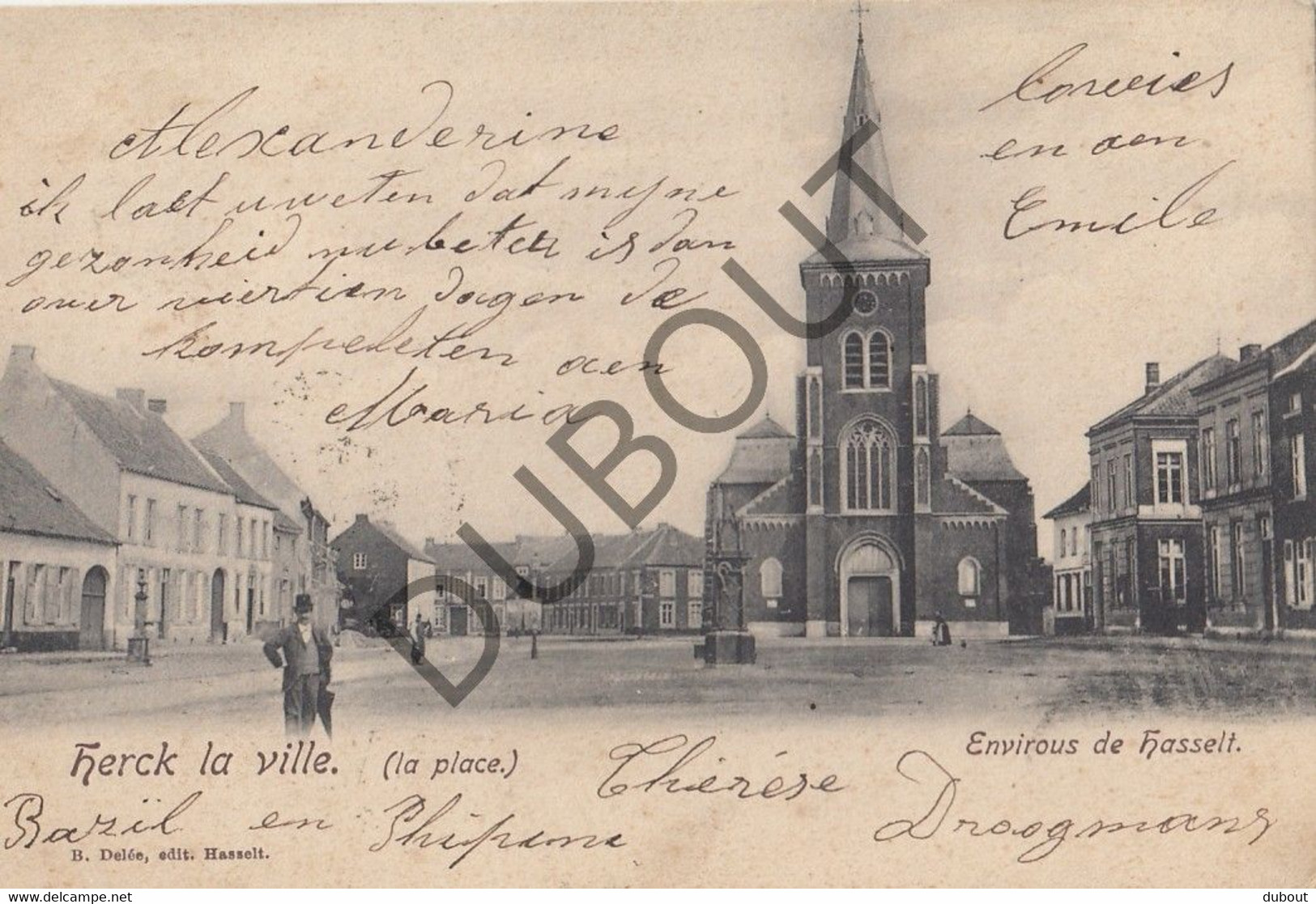 Postkaart/Carte Postale - HERK DE STAD - La Place (C1657) - Herk-de-Stad