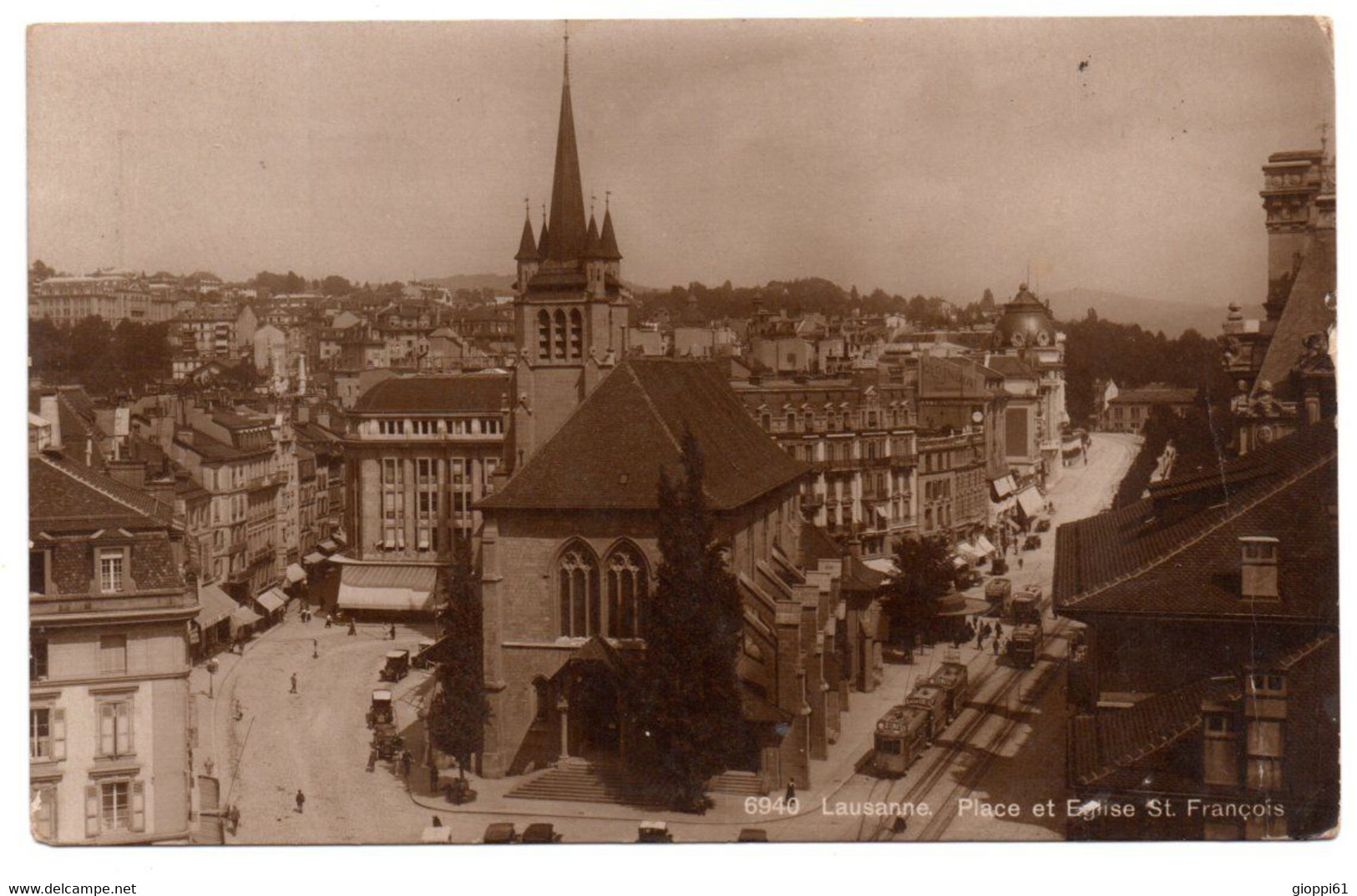 Losanna - Piazza E Chiesa Di S. Francesco - Rances