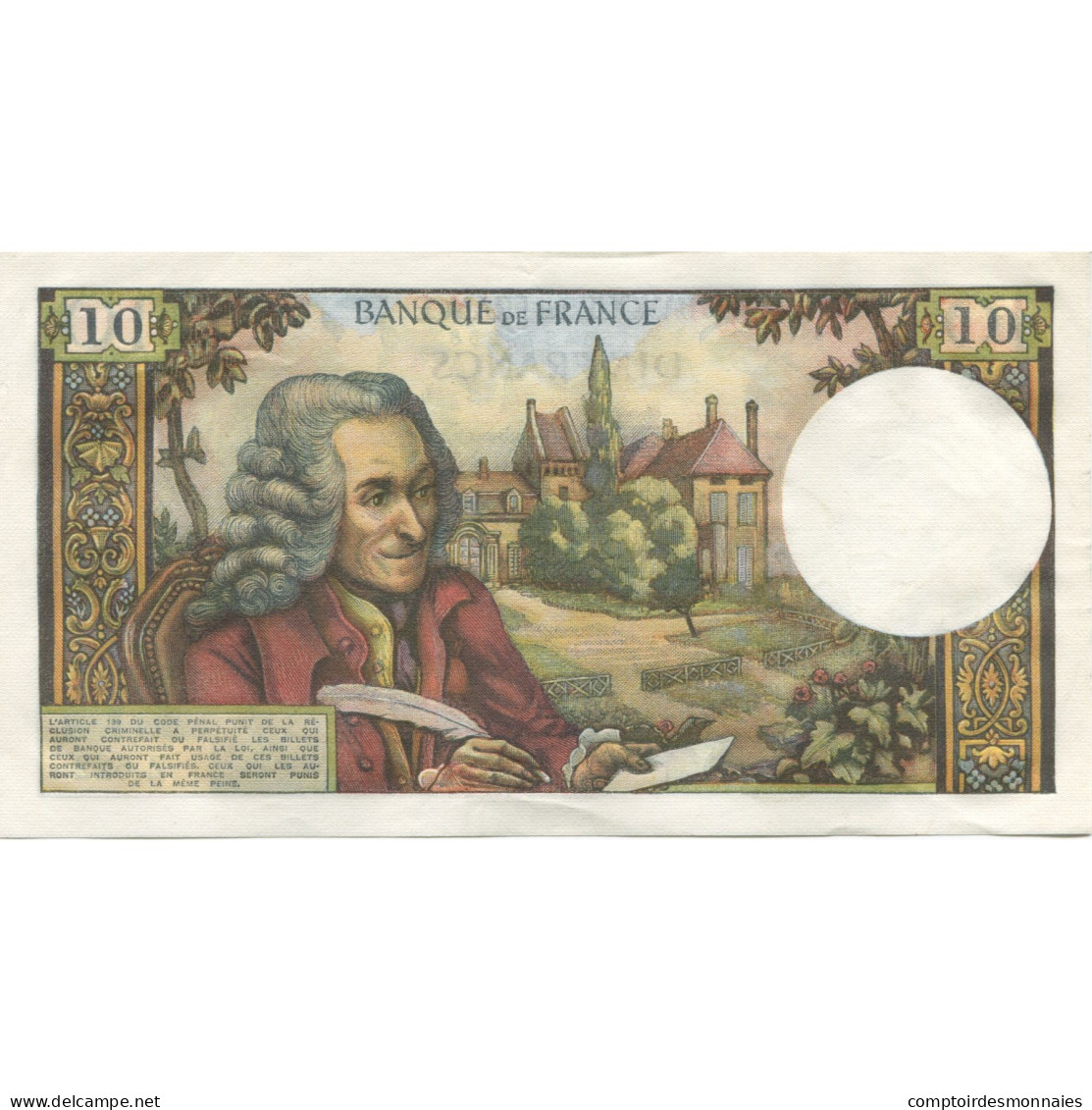 France, 10 Francs, Voltaire, 1970, 1970-09-03, NEUF, Fayette:62.46, KM:147c - 10 F 1963-1973 ''Voltaire''