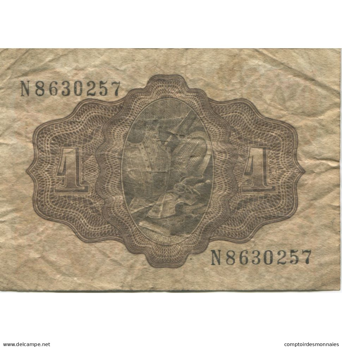 Billet, Espagne, 1 Peseta, 1951, 1951-11-19, KM:139a, B - 1-2 Peseten