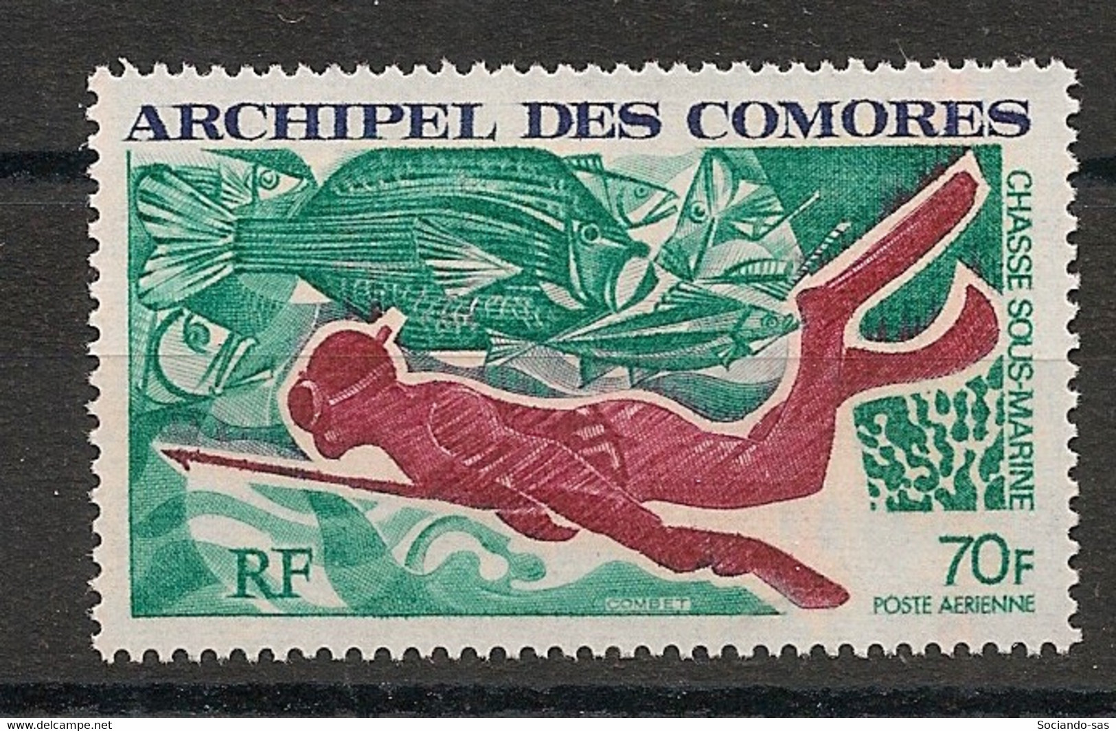 COMORES - 1972 - Poste Aérienne PA N°Yv. 44 - Plongée / Diving - Neuf Luxe ** / MNH / Postfrisch - Tauchen