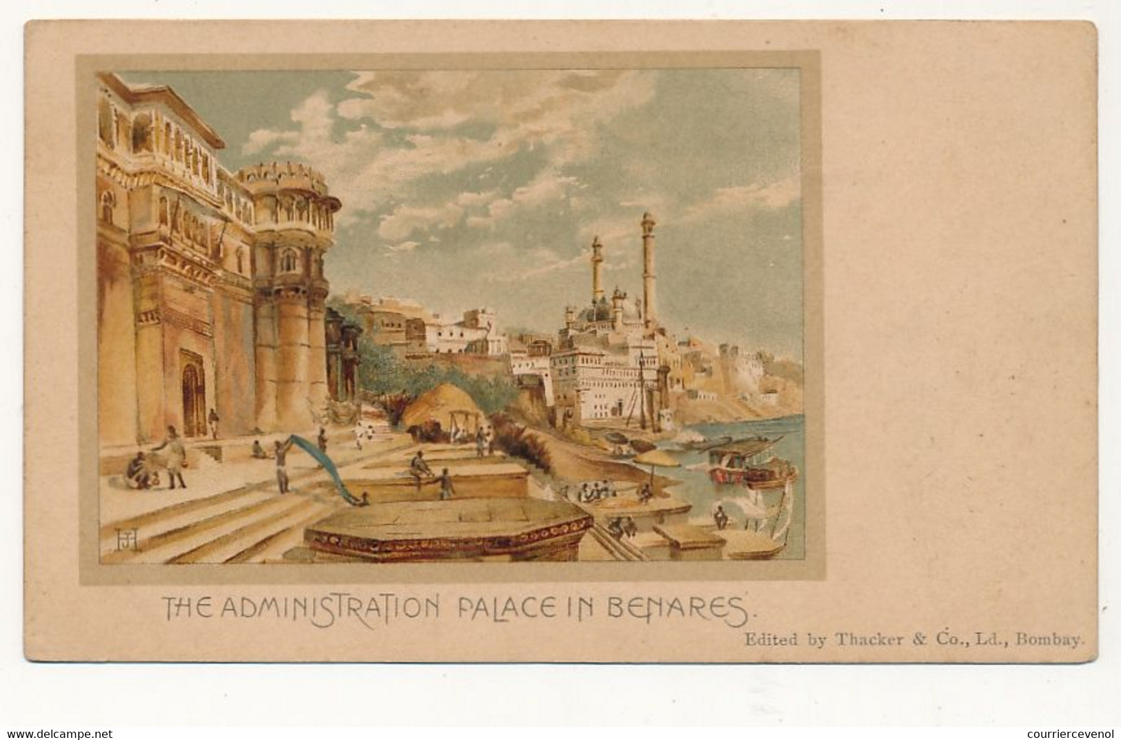 CPA - BENARES - The Administration Palace In Benares - ( Inde Britannique ) Lithographie - Inde