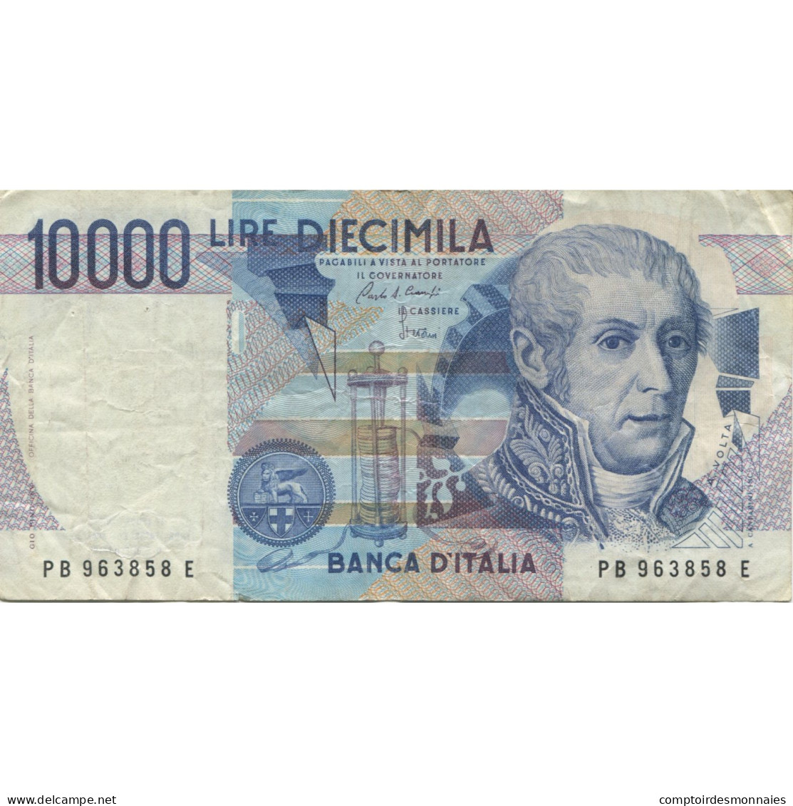 Billet, Italie, 10,000 Lire, 1984, 1984-09-03, KM:112a, TTB - 10.000 Lire