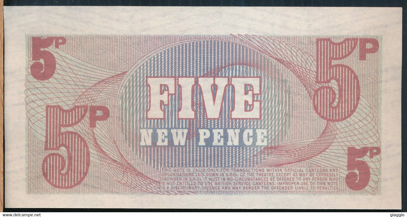 °°° UK - BRITISH ARMED FORCE - 5 NEW PENCE °°° - British Armed Forces & Special Vouchers