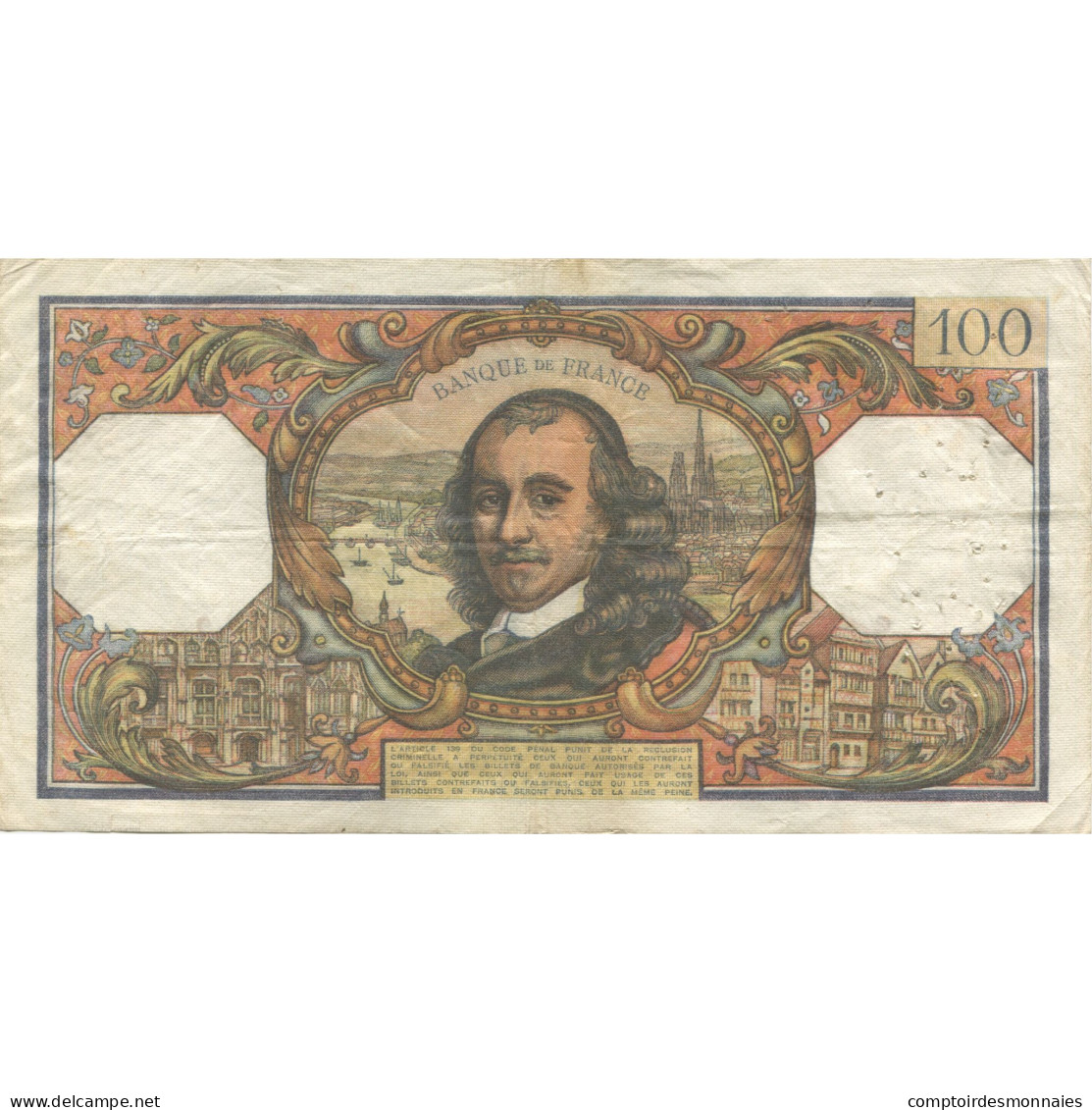 France, 100 Francs, Corneille, 1965, TTB+, Fayette:65.7, KM:149a - 100 F 1964-1979 ''Corneille''