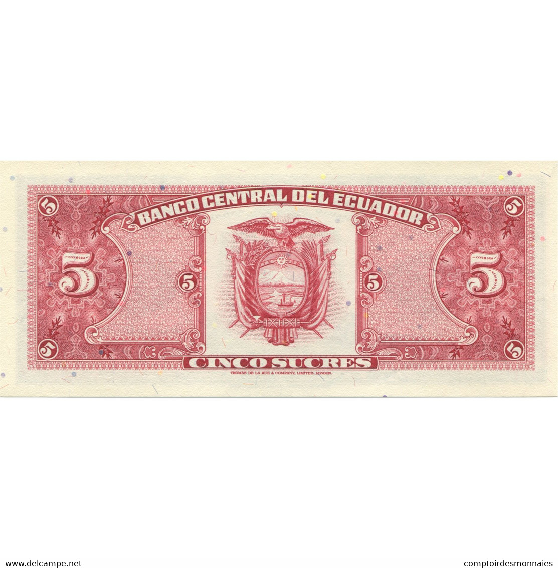 Billet, Équateur, 5 Sucres, 1988, 1988-11-22, KM:113b, NEUF - Equateur