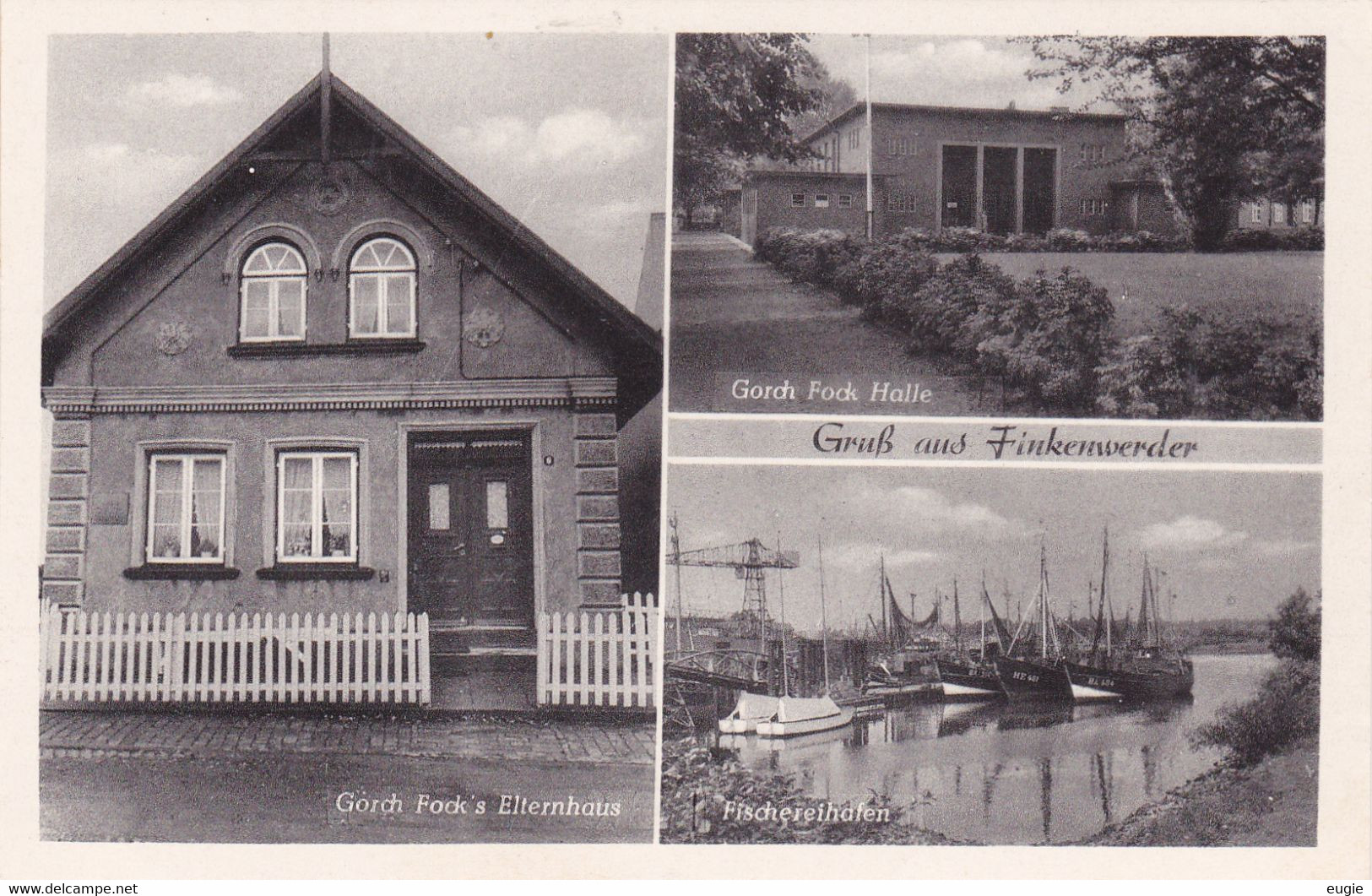 221/ Gruss Aus Finkenwerder,  Fischereihafen, Gorch Fock Halle - Finkenwerder