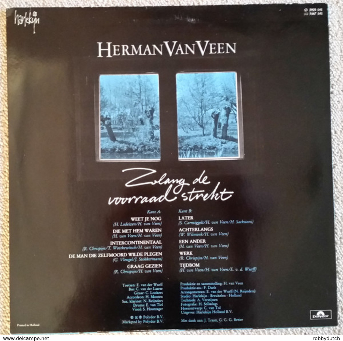 * LP *  HERMAN VAN VEEN - ZOLANG DE VOORRAAD STREKT (Holland 1982) - Autres - Musique Néerlandaise