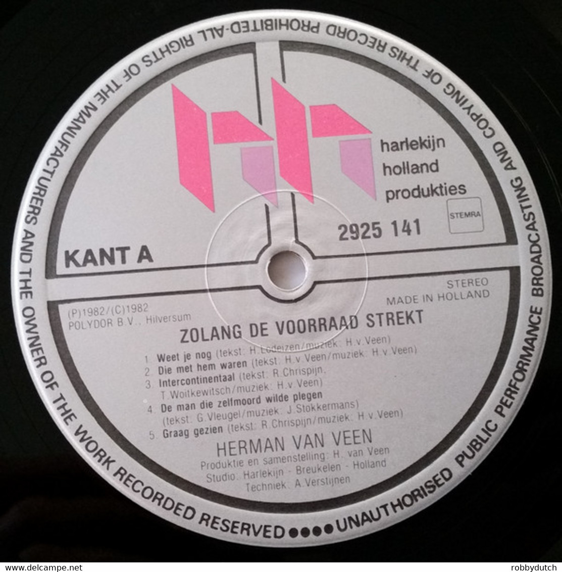 * LP *  HERMAN VAN VEEN - ZOLANG DE VOORRAAD STREKT (Holland 1982) - Andere - Nederlandstalig