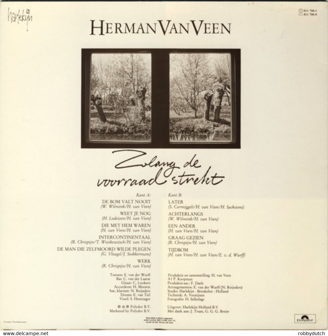 * LP *  HERMAN VAN VEEN - ZOLANG DE VOORRAAD STREKT (a) (Holland 1983) - Autres - Musique Néerlandaise