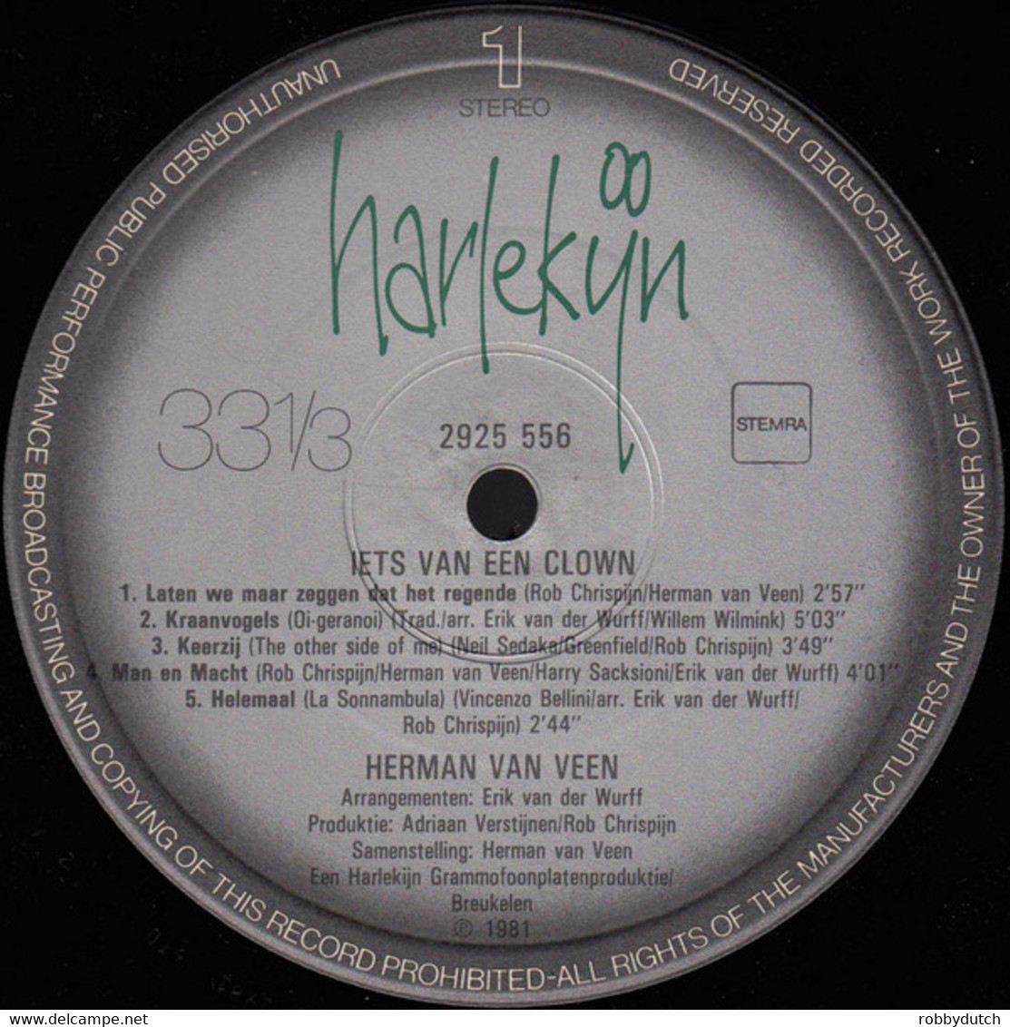 * LP *  HERMAN VAN VEEN - IETS VAN EEN CLOWN (Holland 1981) - Autres - Musique Néerlandaise