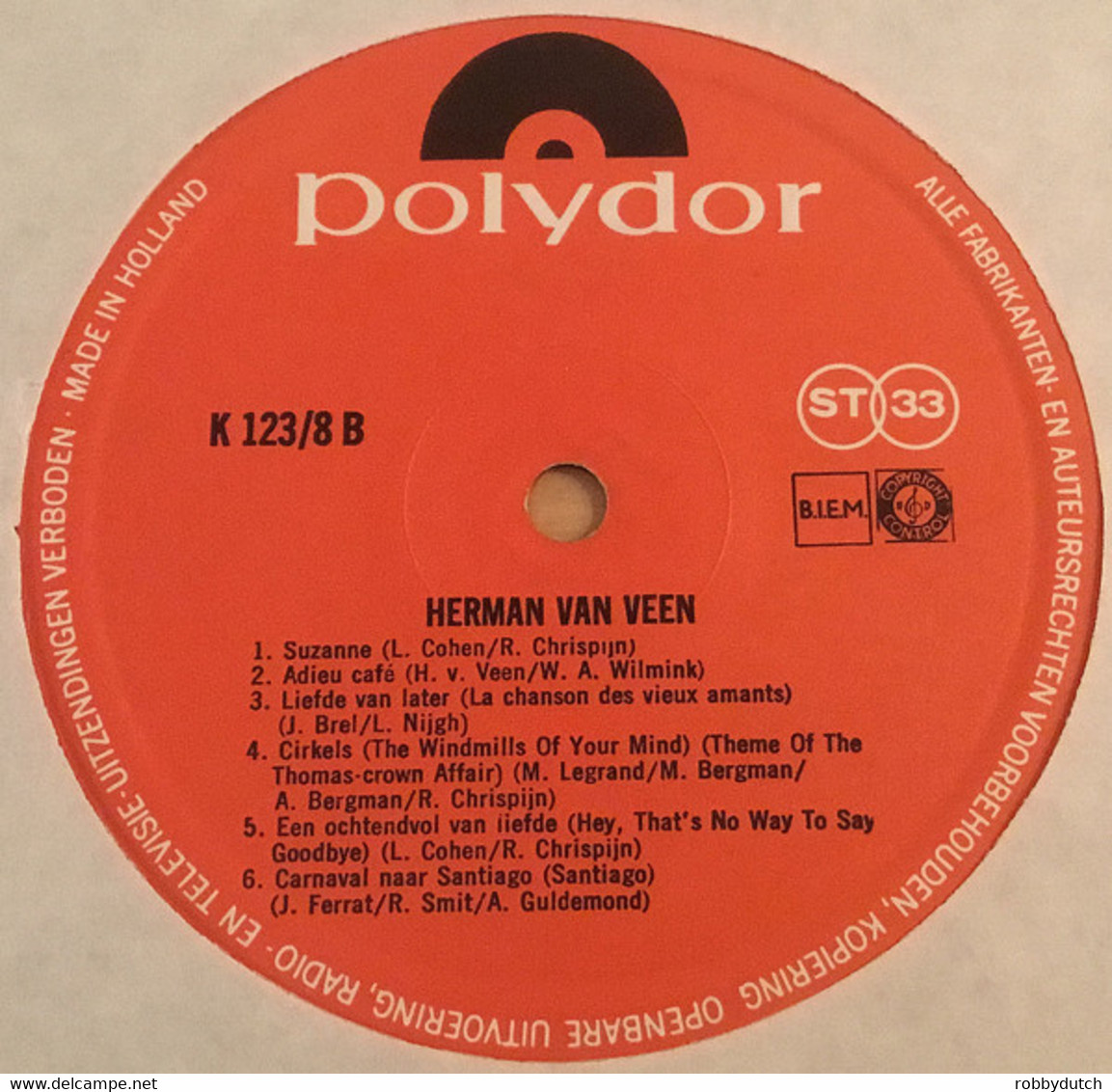 * LP *  HERMAN VAN VEEN - HERMAN VAN VEEN (Holland NLC 1970) - Other - Dutch Music