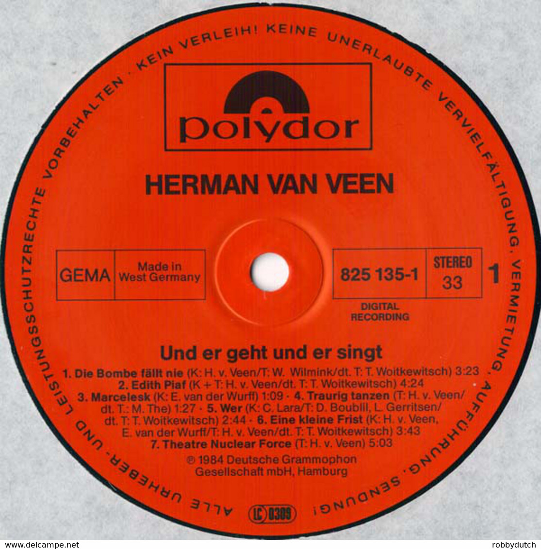 * 2LP *  HERMAN VAN VEEN - UND ER GEHT UND ER SINGT (Germany 1984) - Other - German Music