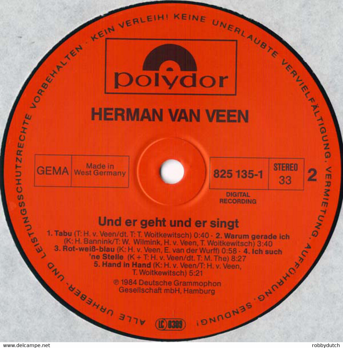 * 2LP *  HERMAN VAN VEEN - UND ER GEHT UND ER SINGT (Germany 1984) - Autres - Musique Allemande