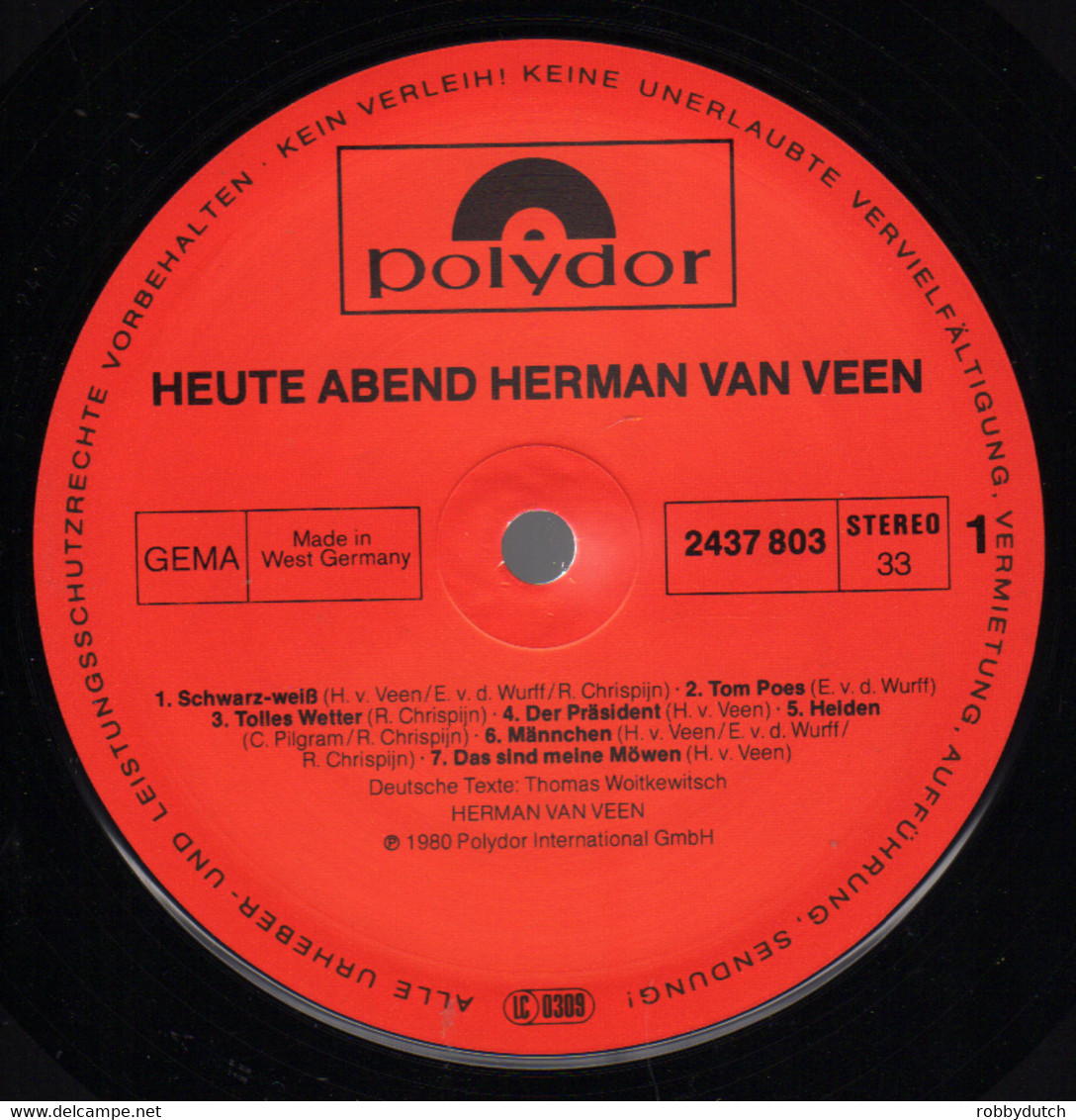 * 2LP *  HERMAN VAN VEEN - HEUTE ABEND (Germany 1980)