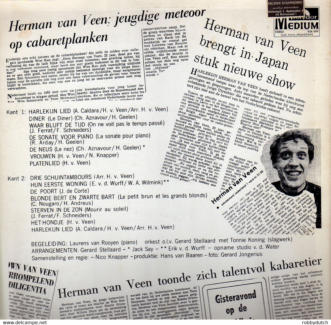 * LP *  HERMAN VAN VEEN - SAME (FIRST ALBUM) (Holland 1968) - Sonstige - Niederländische Musik