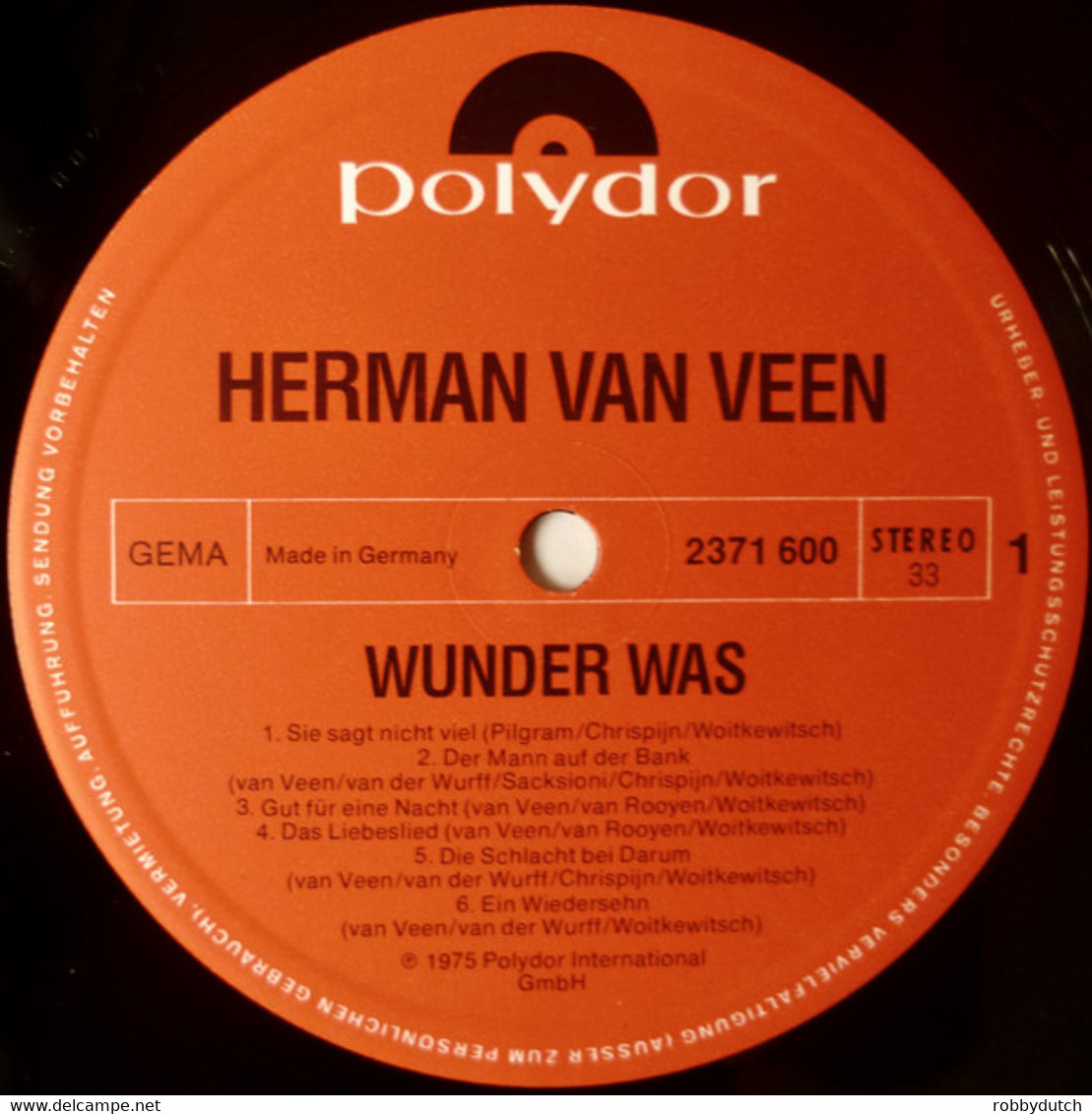 * LP *  HERMAN VAN VEEN - WUNDER WAS (Germany 1975) - Autres - Musique Allemande