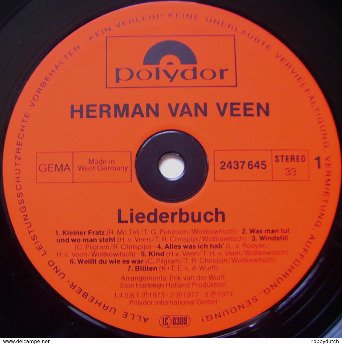 * 2LP *  HERMAN VAN VEEN - LIEDERBUCH (Germany 1977)