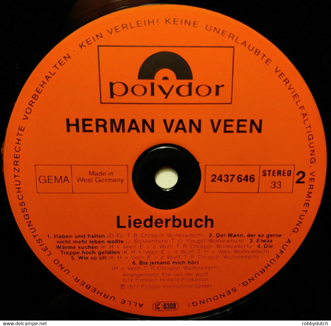 * 2LP *  HERMAN VAN VEEN - LIEDERBUCH (Germany 1977)