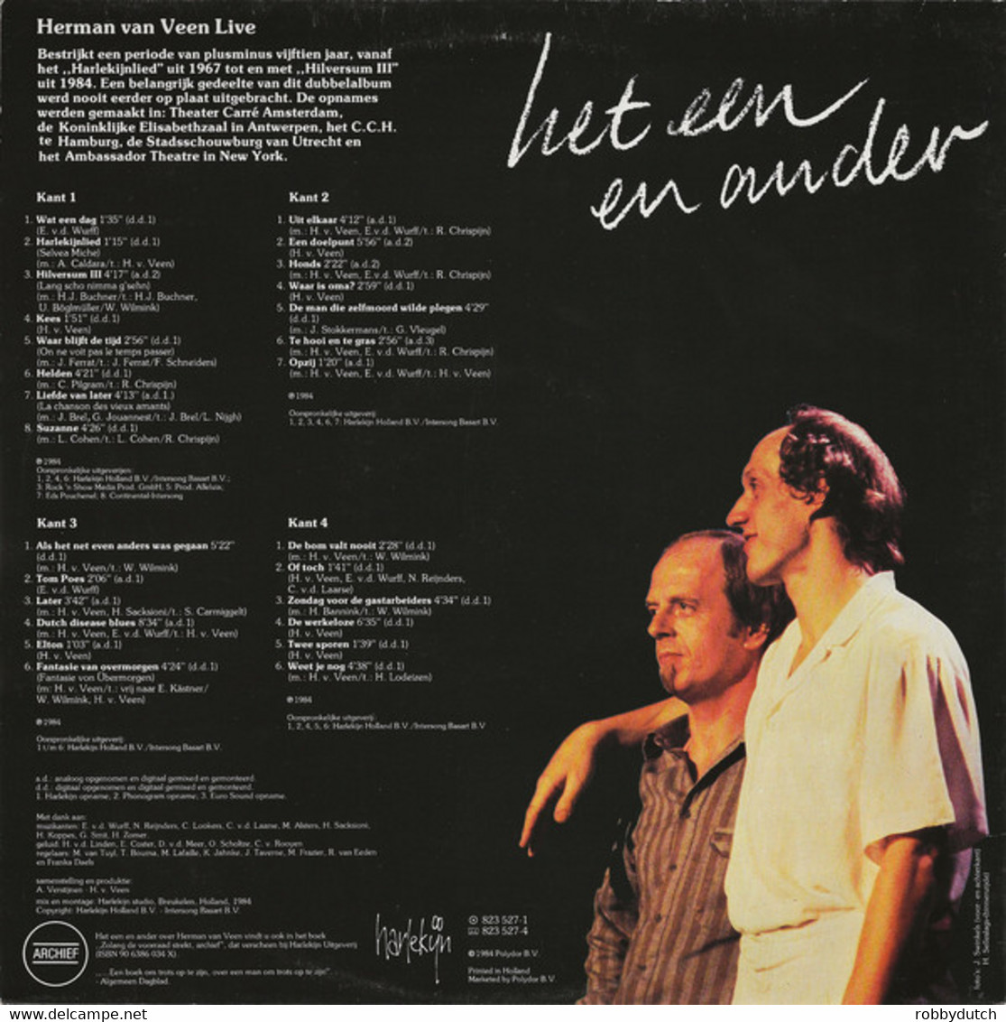 * 2LP *  HERMAN VAN VEEN - HET EEN EN ANDER (Holland 1984) - Autres - Musique Néerlandaise