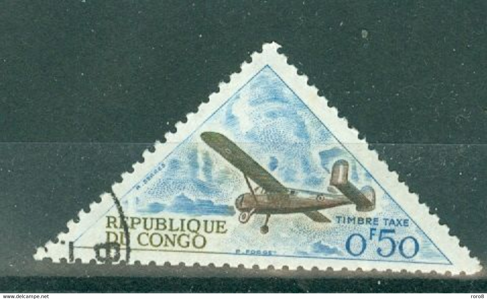 REPUBLIQUE DU CONGO -  N° 35 Oblitéré. TIMBRE-TAXE - "Broussard" - Altri & Non Classificati