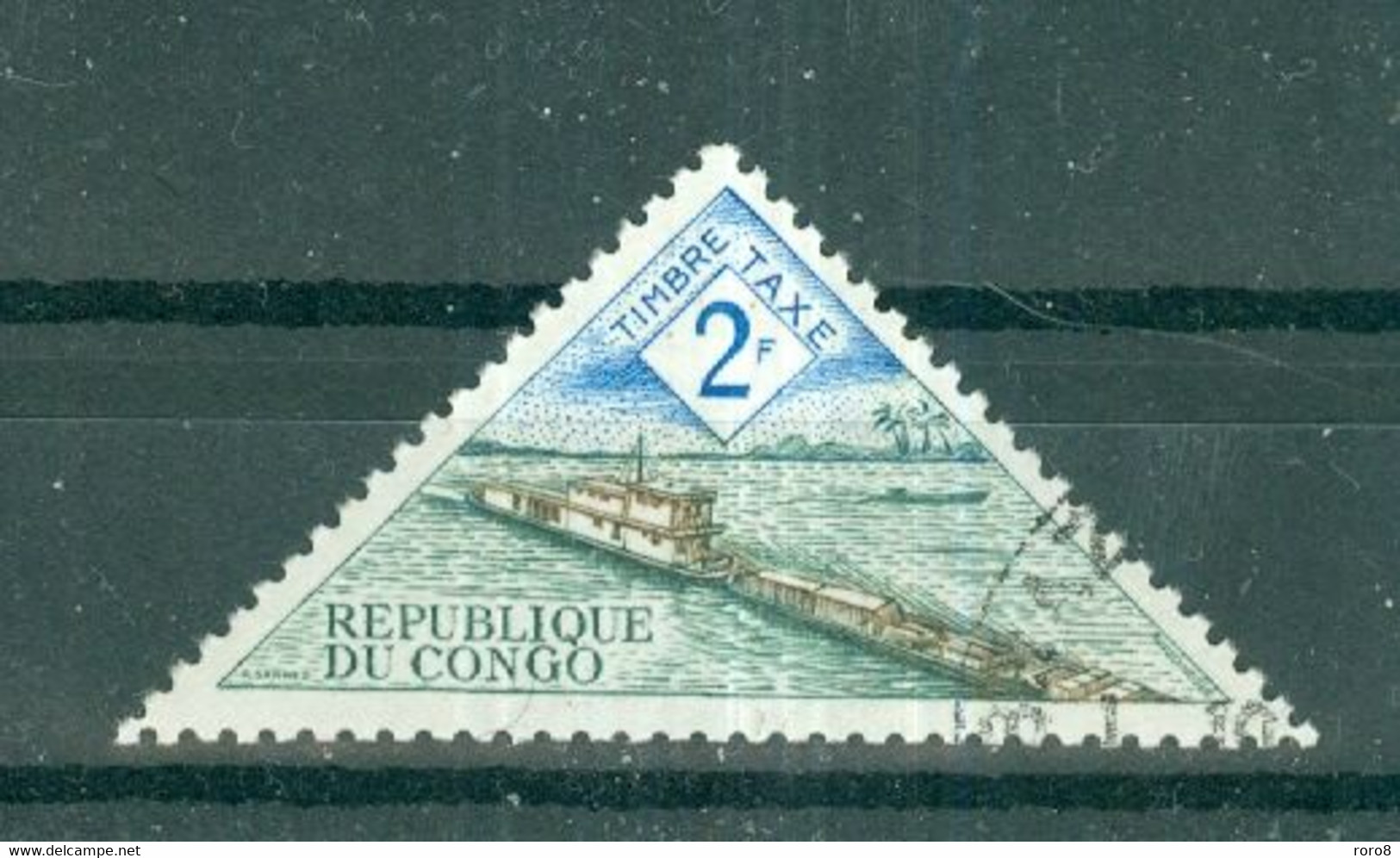 REPUBLIQUE DU CONGO -  N° 39 Oblitéré. TIMBRE-TAXE - Pousseur Fluvial. - Otros & Sin Clasificación