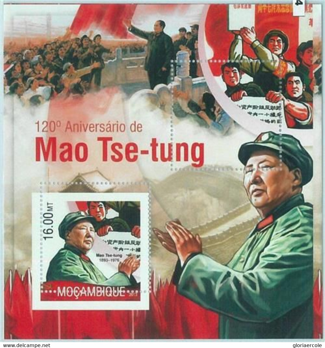 M1484 - MOZAMBIQUE - ERROR, 2013 MISSPERF SHEET: Mao Tse Tung, China, Politics - Mao Tse-Tung