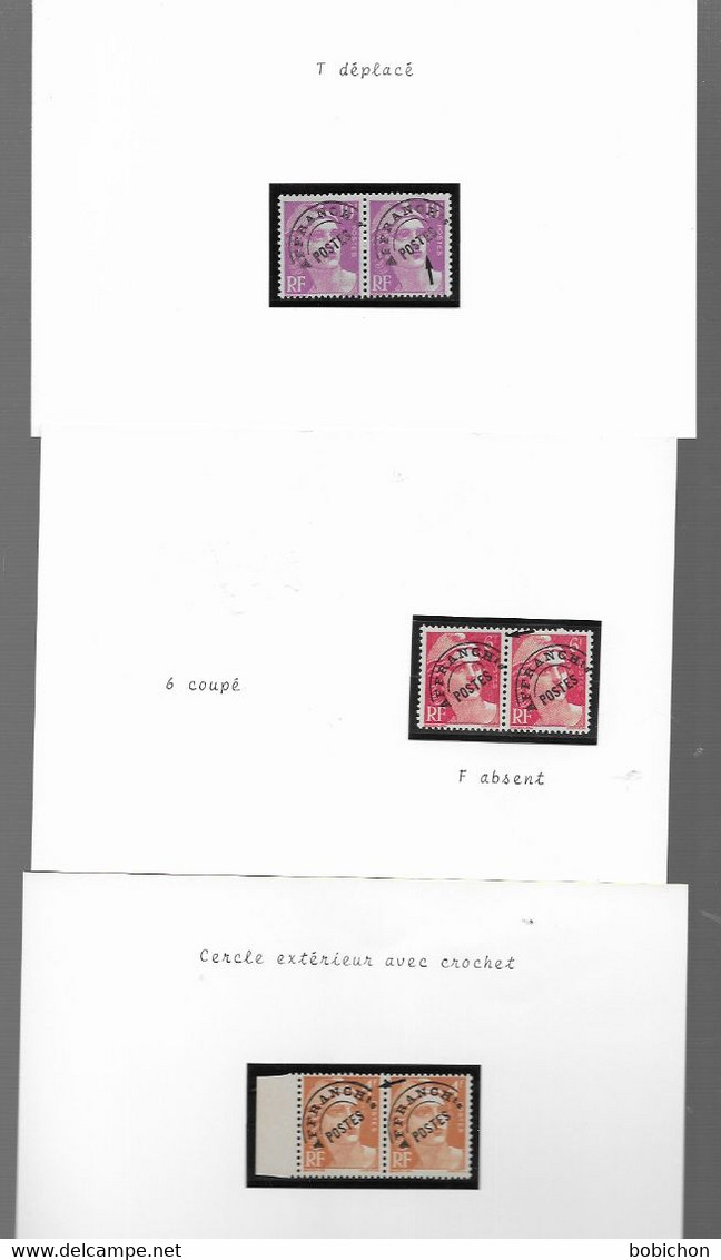 Lot Variétés Sur Timbres Neufs Marianne De GANDON - Nuevos