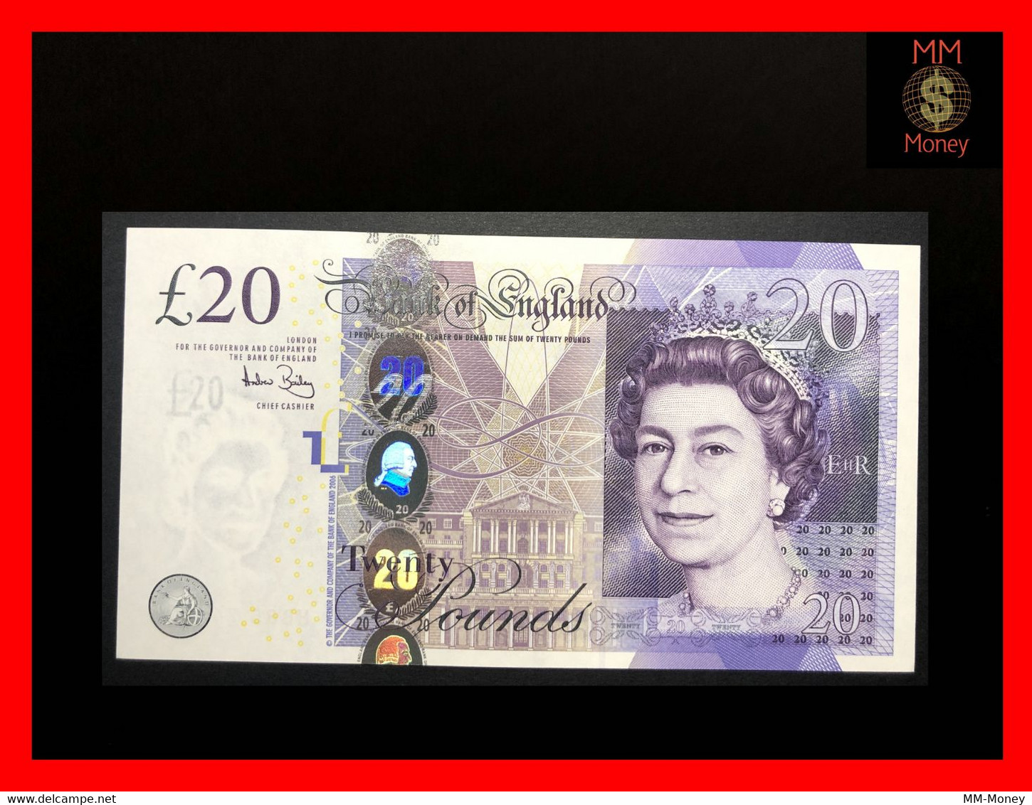 United Kingdom - England - Great Britain  20 £  2006  "sig. A. Bailey"   P. 392   UNC - 20 Pounds