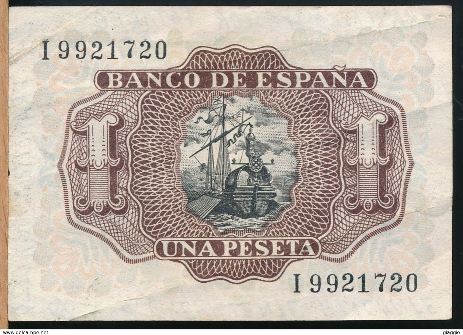 °°° SPAIN - 1 PESETA 1953 °°° - 1-2 Peseten