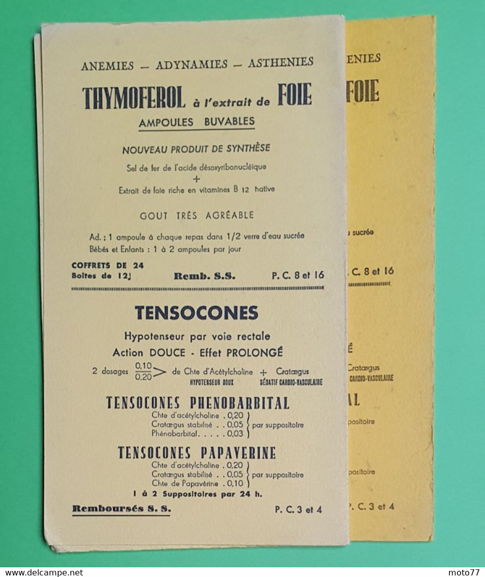 Buvard 1041 - Laboratoire - ELERTE 2 Jaune - Etat D'usage : Voir Photos - 12.5x21 Cm Fermé Environ - Années 1950 - Produits Pharmaceutiques