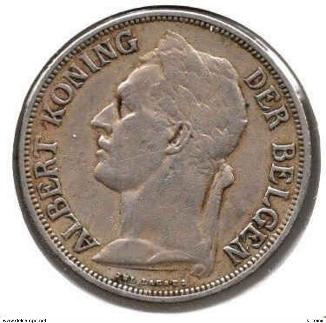 Belgian Congo 1 Franc 1927 - 1910-1934: Albert I