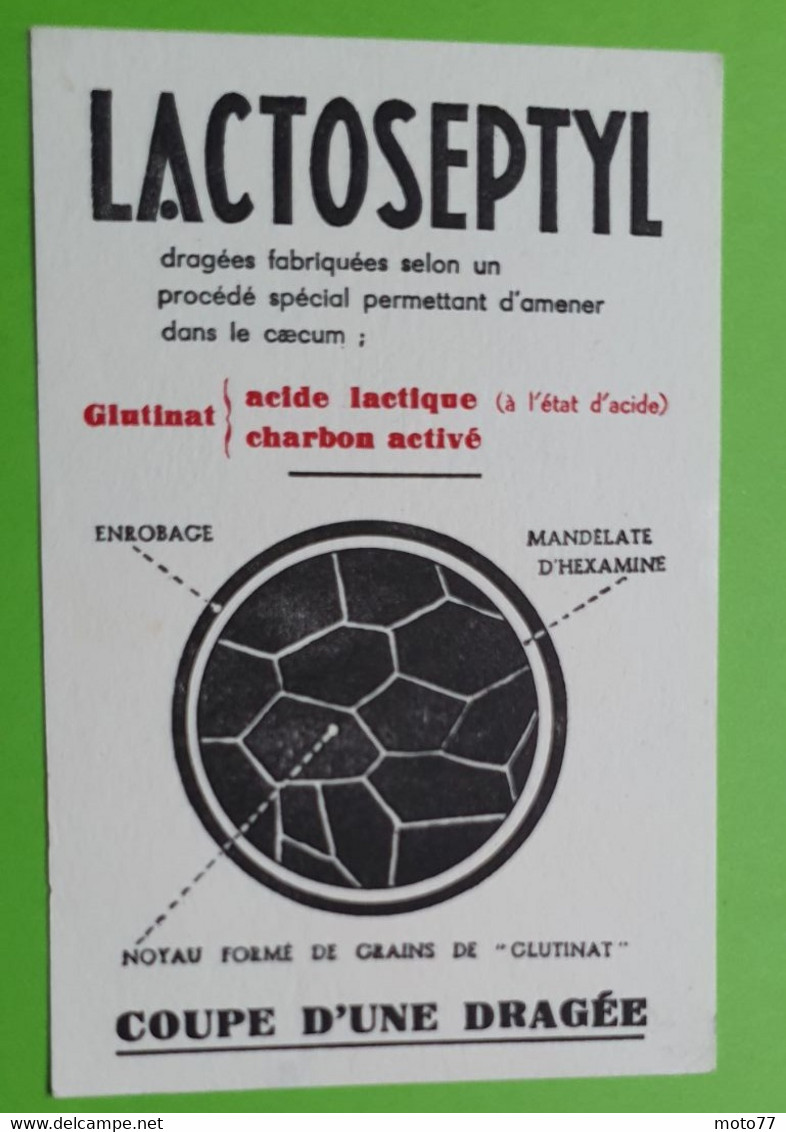 Buvard 1046 - Laboratoire Leurquin - LACTOSEPTYL - Etat D'usage : Voir Photos - 8x12 Cm Environ - Années 1950 - Produits Pharmaceutiques