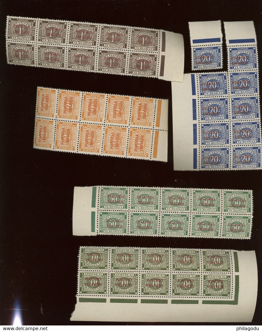 10 X Taxes 15b:19b.  Cote 17,50 Euros. Très Frais - Unused Stamps