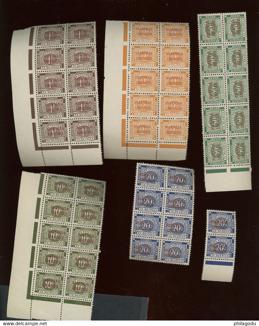 10 X Taxes 15b:19b.  Cote 17,50 Euros. Très Frais - Unused Stamps