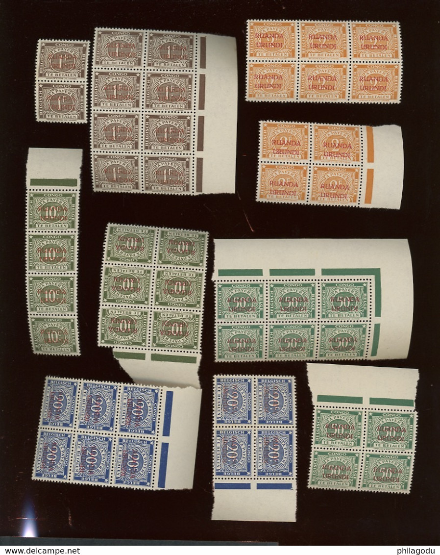 10 X Taxes 15b:19b.  Cote 17,50 Euros. Très Frais - Unused Stamps