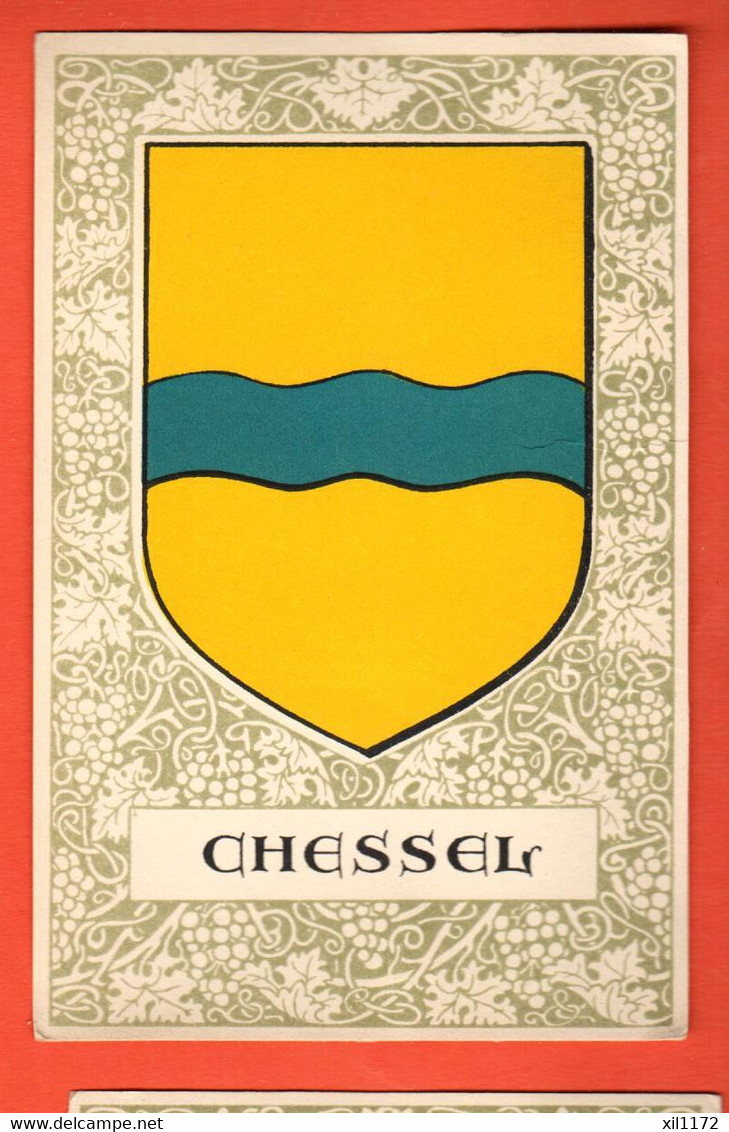 CBA-03 Ecusson District Aigle, Chessel       Non Circulé Blason, Bannière, Armoiries, Héraldique - Aigle