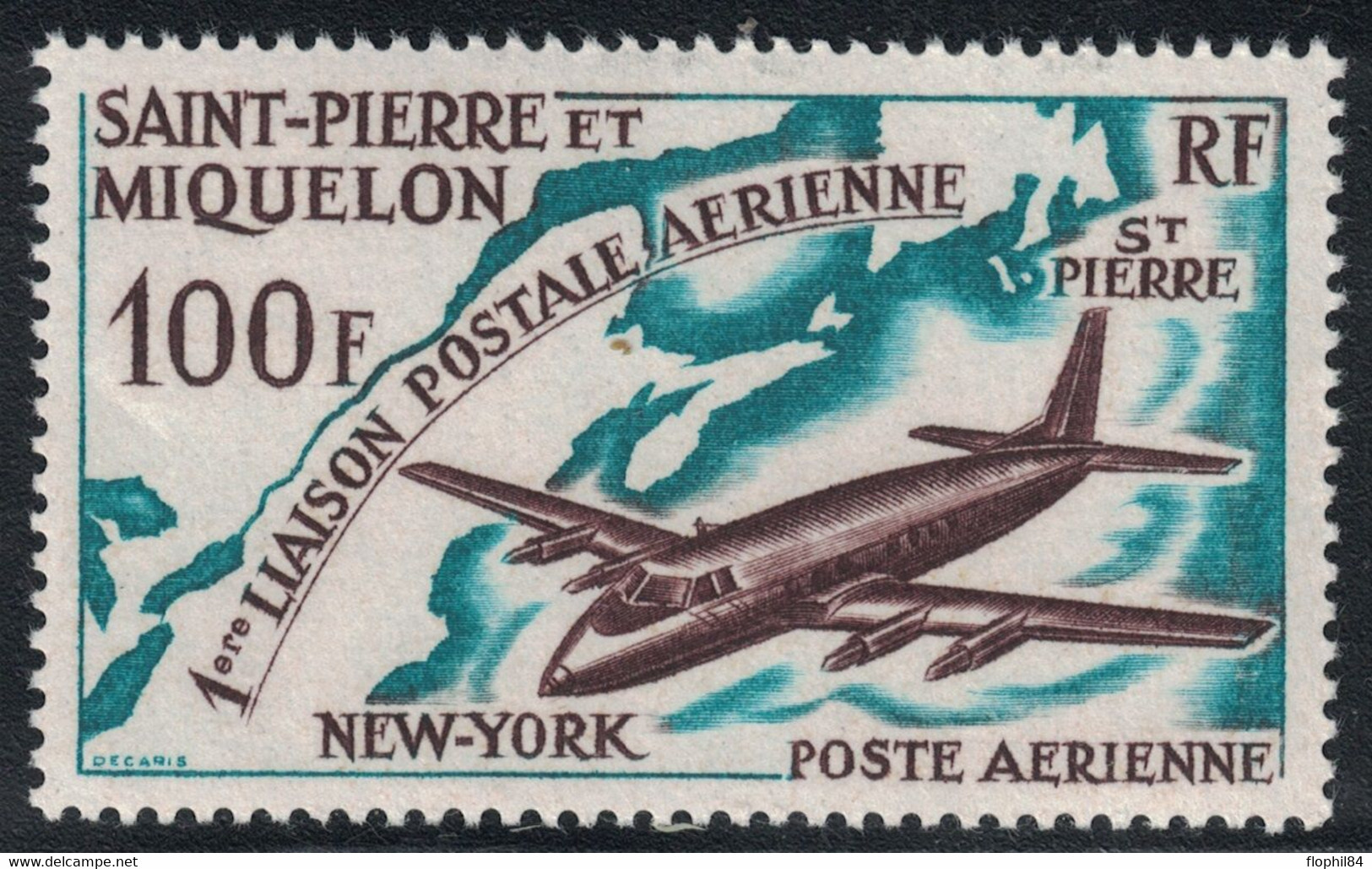 ST PIERRE ET MIQUELON - POSTE AERIENE PA N°31 - NEUF SANS TRACE DE CHARNIERE - COTE 17€ - YT 2015. - Neufs