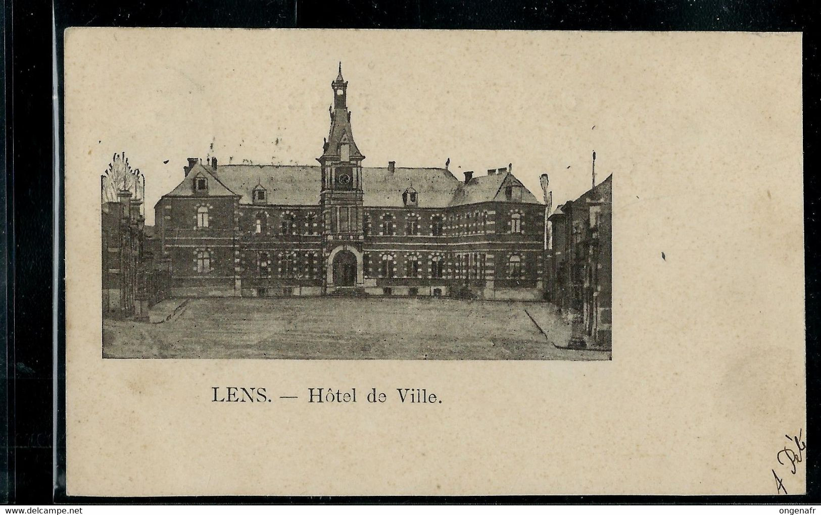 LENS : Hôtel De Ville -- Obl. LENS  1902 - Lens