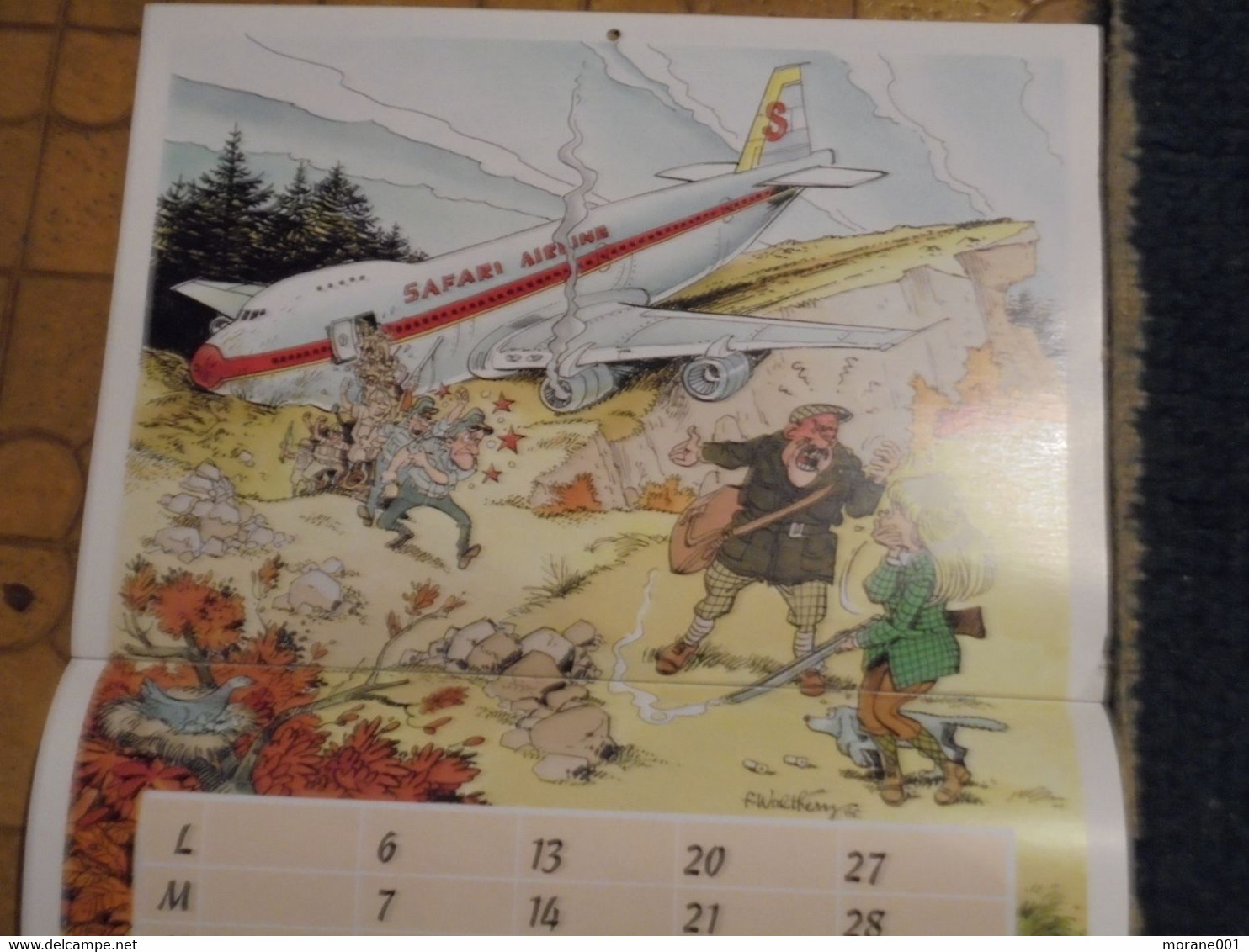 Calendrier Scout FSC 1986  Ernst  Frank Walthery Geerts  Dany Couverture Roba TBE - Diaries