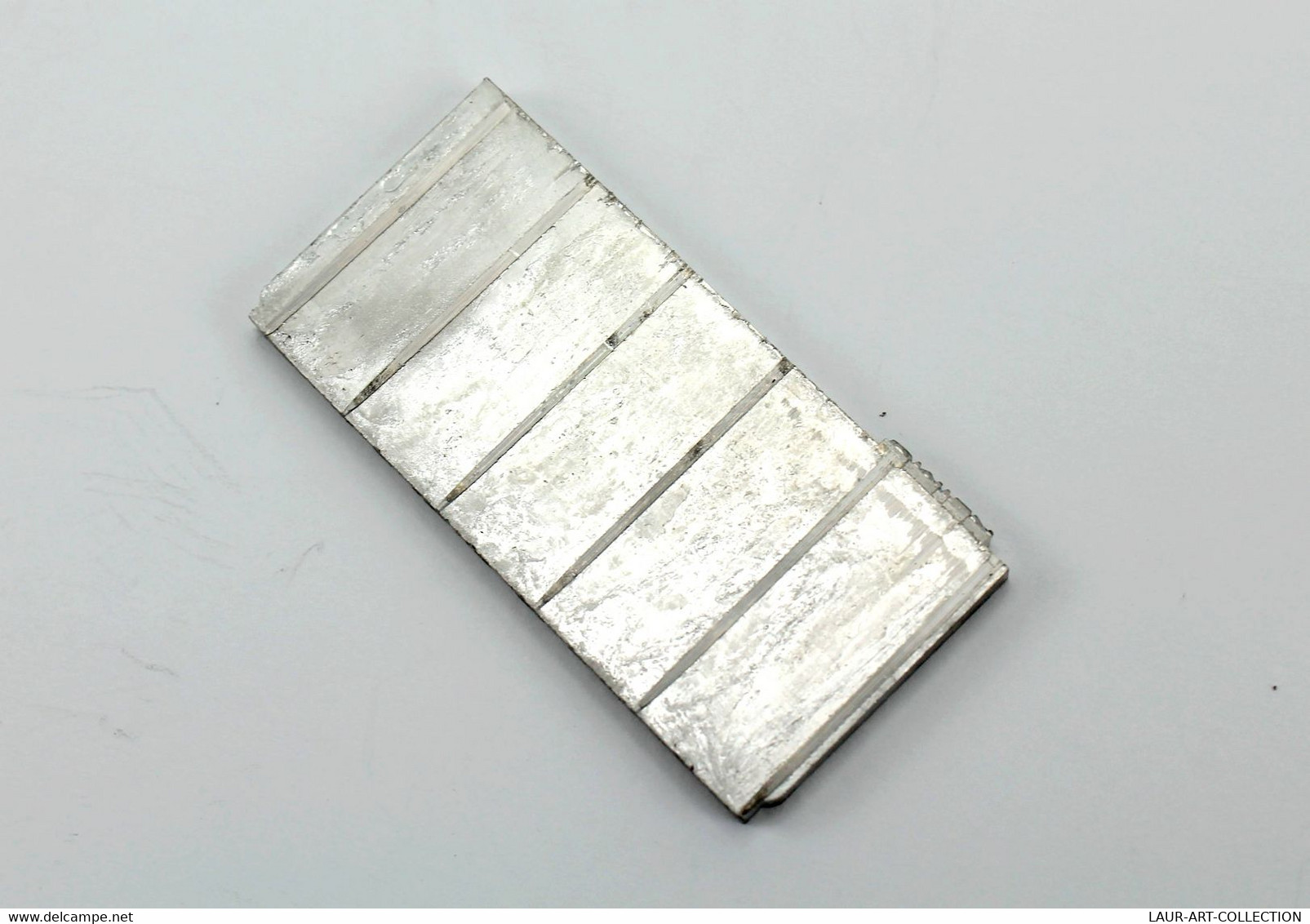 REIMS - PLAQUE IMPRESSION / TAMPON IMPRIMERIE EN INOX - VILLE FRANCE 5x2,5cm         (050721.40) - Timbri