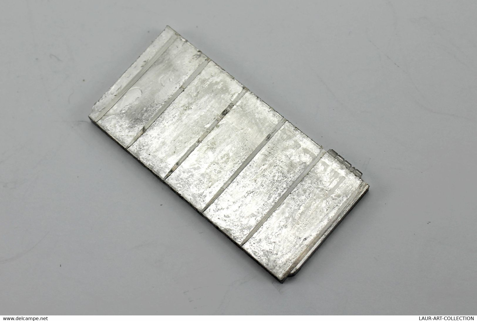 LILLE - PLAQUE IMPRESSION / TAMPON IMPRIMERIE EN INOX - VILLE FRANCE 5x2,5cm         (050721.46) - Stempels