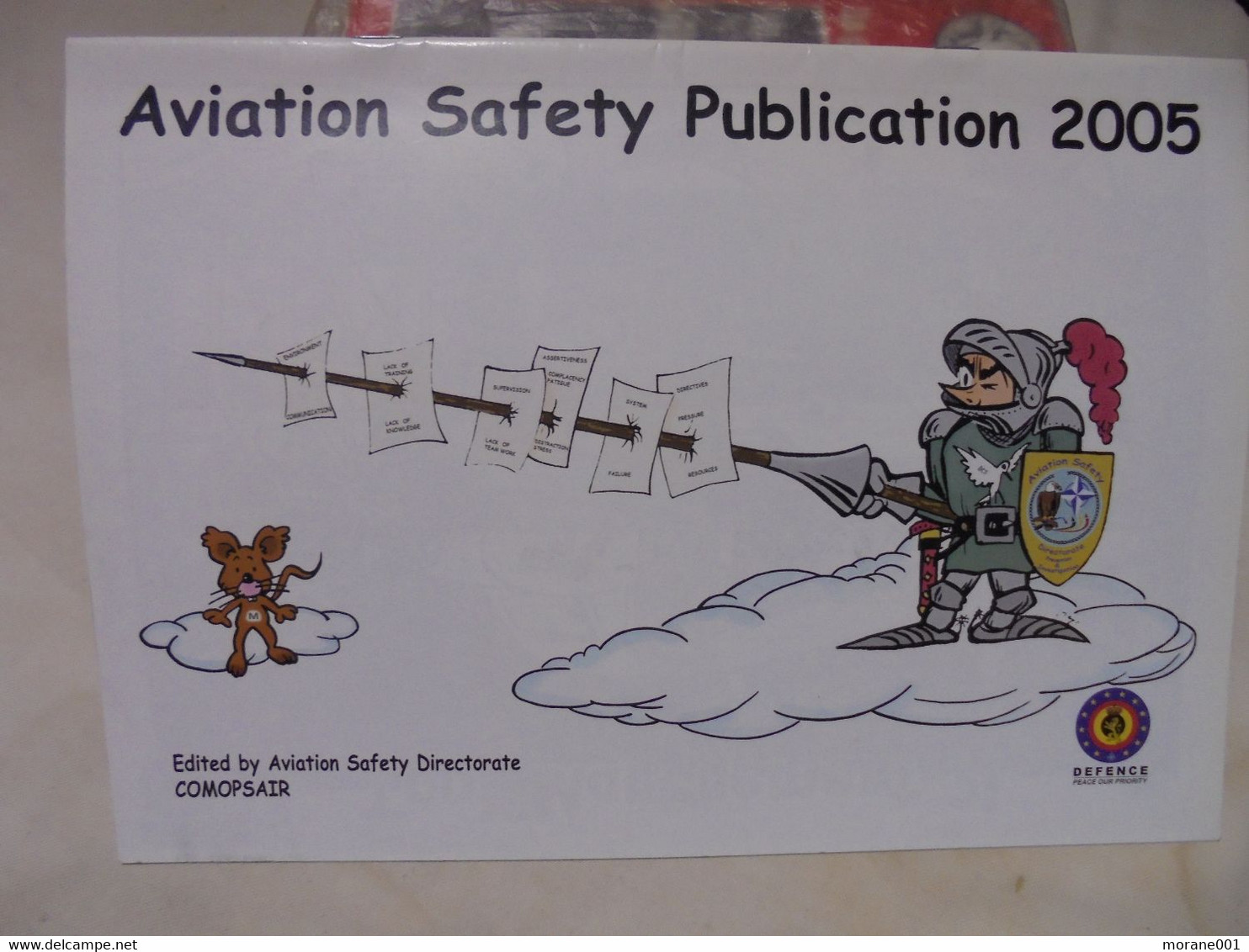 Calendrier  2005 Aviation Safety Publication Comopsair Defence  Illustrations J-L Delvaux 2005 TBE - Agendas & Calendarios