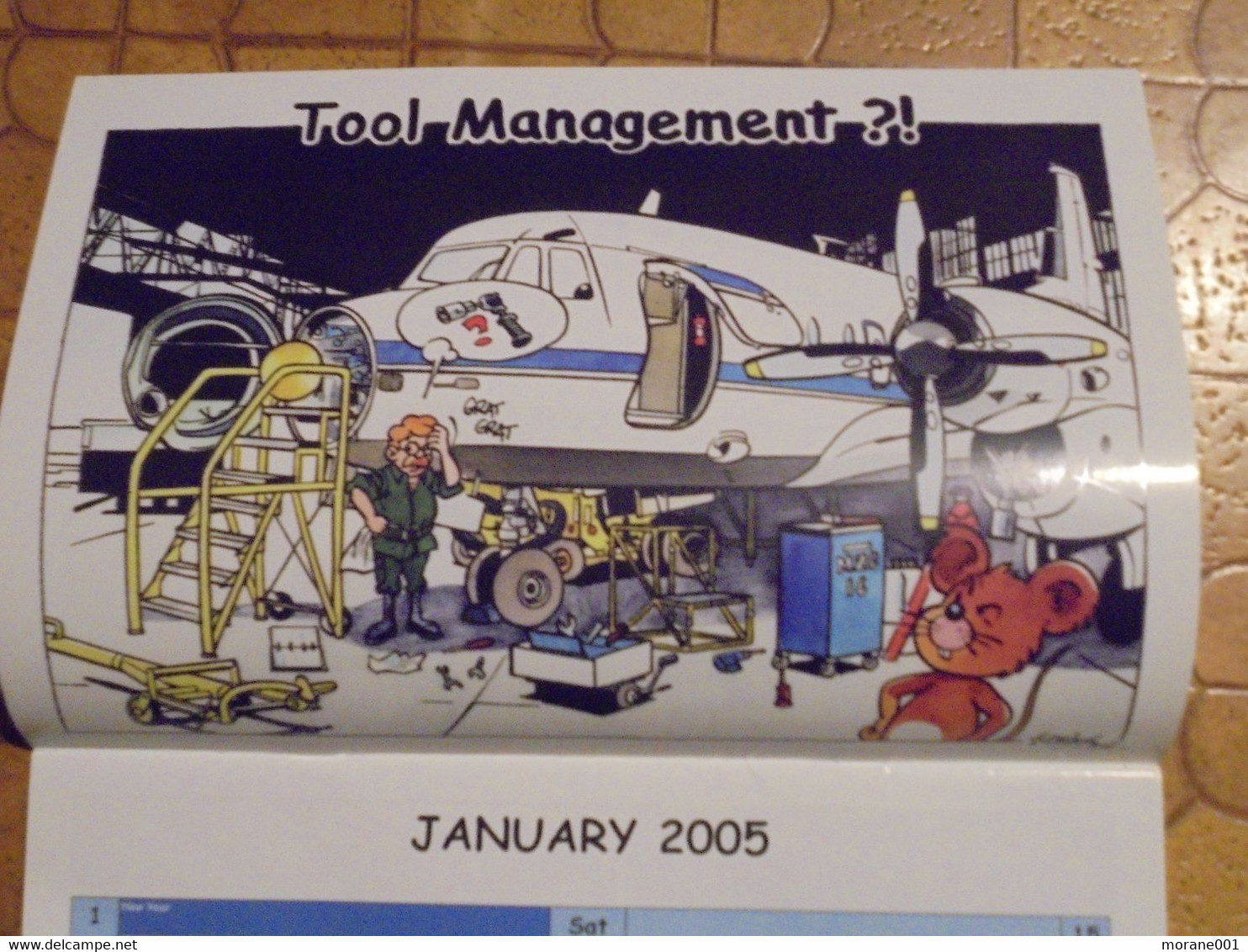 Calendrier  2005 Aviation Safety Publication Comopsair Defence  Illustrations J-L Delvaux 2005 TBE - Agenda & Kalender