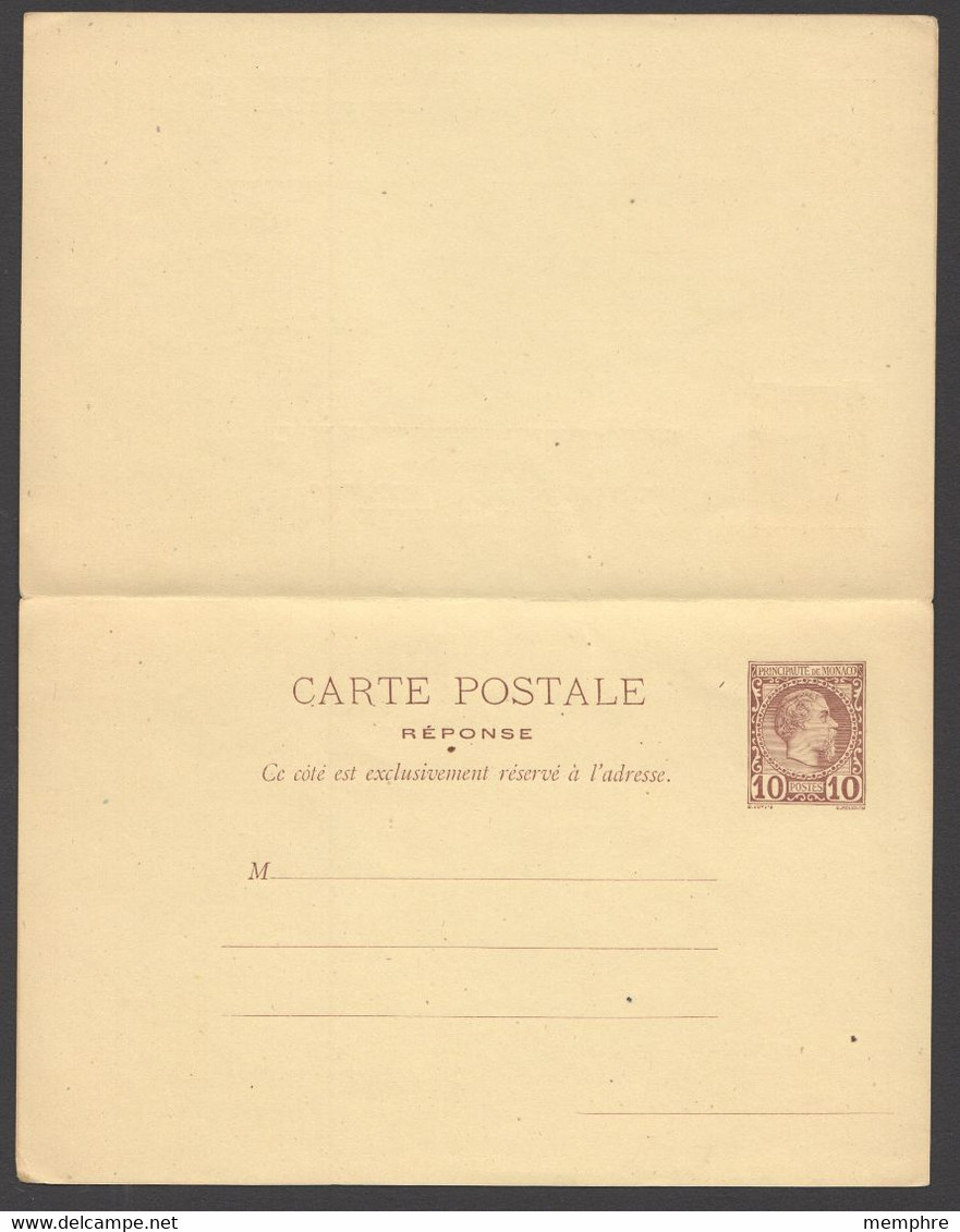 Carte Postale Avec Réponse  Charles III  Maury 2  Neuve - Entiers Postaux