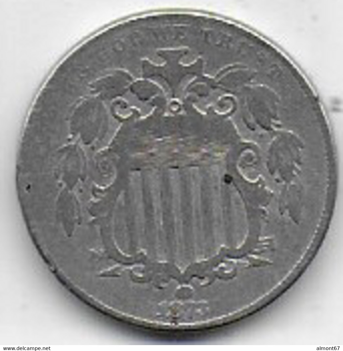 ETATS UNIS  - 5 Cent  1873 - 1866-83: Shield