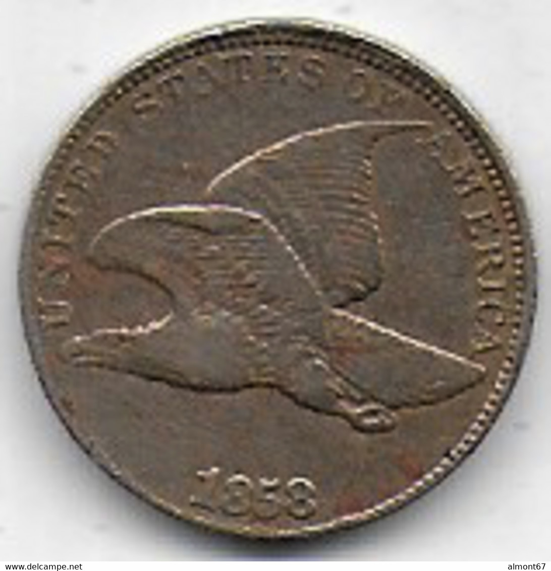 ETATS UNIS  - 1 Cent  1858 - 1856-1858: Flying Eagle (Aquila Volante)