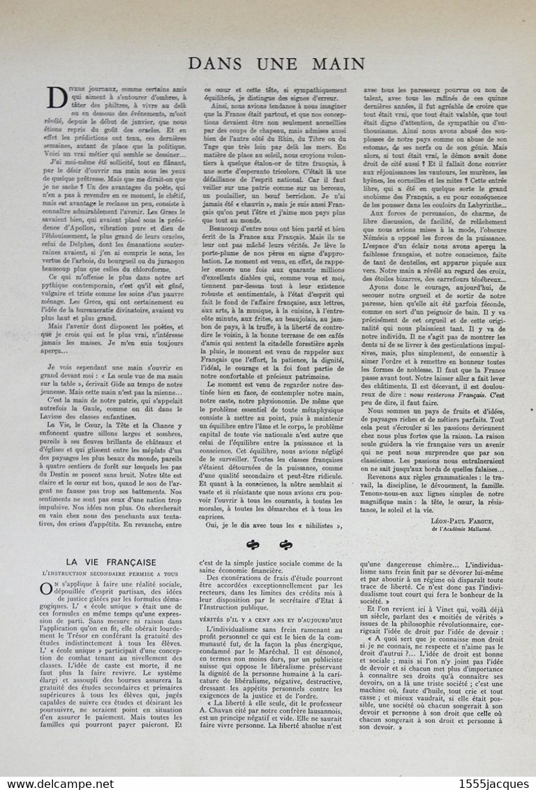 L'ILLUSTRATION N° 5118 12-04-1941 DEAL CRÉMIEU BALKANS MAISON DORÉE CHILOÉ LÉON-PAUL FARGUE SOUS-MARINE KOVALEVSKY