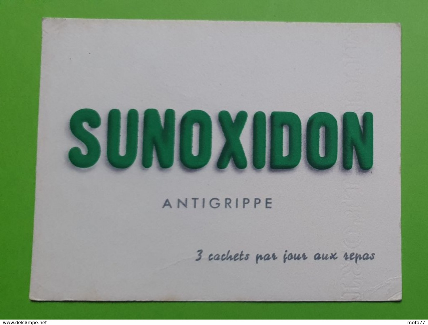 Buvard 1065 - Laboratoire - SUNOXIDON - Etat D'usage: Voir Photos - 14x11 Cm Environ - Années 1950 - Produits Pharmaceutiques